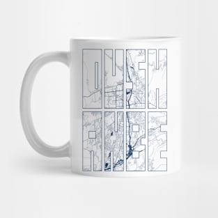 Dushanbe, Tajikistan City Map Typography - Coastal Mug